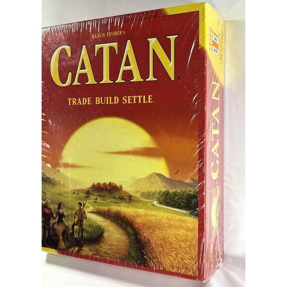 Klaus Teuber's Catan Trade Build Settle Board Game New Factory Sealed - Picture 4 of 9
